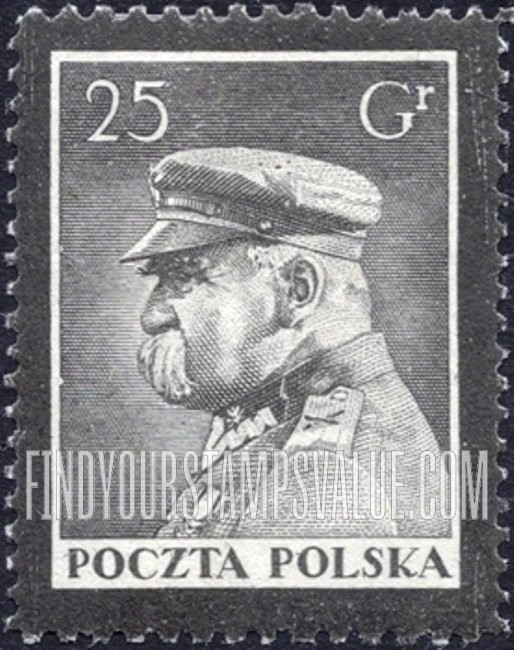 FindYourStampsValue: Marshal Pilsudski