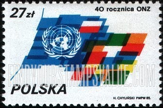 FindYourStampsValue: UN, 40th Anniversary