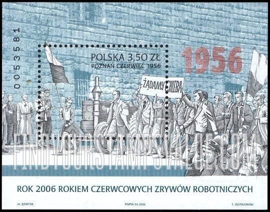 FindYourStampsValue: Worker Uprisings: Poznan, 1956