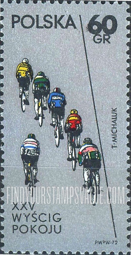 FindYourStampsValue: Bicyclists Racing