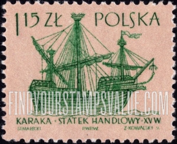 FindYourStampsValue: Ancient Ships: 15th century “Caraca”