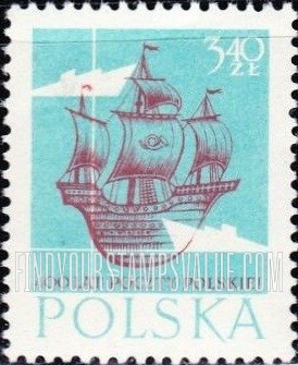 FindYourStampsValue: Medieval galleon and modern ships