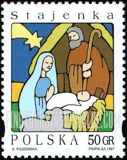 FindYourStampsValue: Christmas: Nativity, vertical