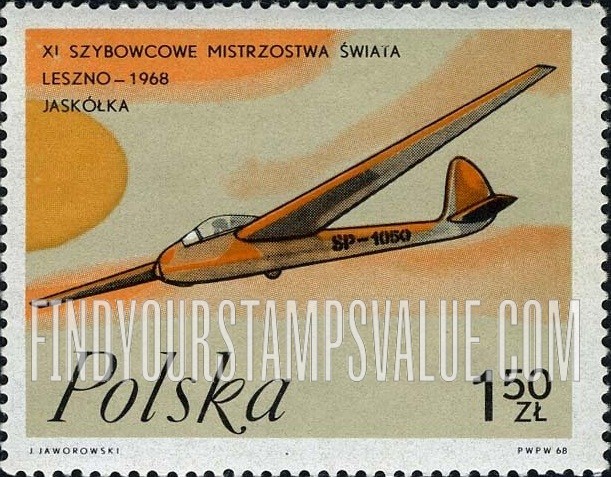 FindYourStampsValue: Polish Gliders: Swallow