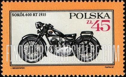 FindYourStampsValue: Motor Vehicles: 1935 Sokol 600 RT