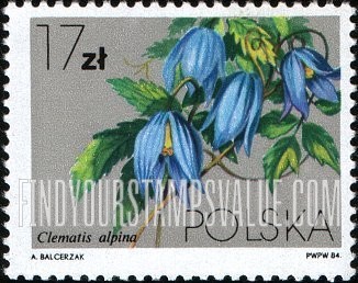 FindYourStampsValue: Local Flowers (Clematis Varieties): Alpina