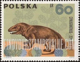 FindYourStampsValue: Prehistoric Vertebrates: Cynognathus