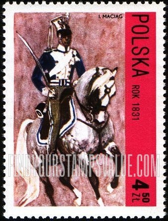 FindYourStampsValue: Polish Cavalry: Congress Kingdom Period, 1831