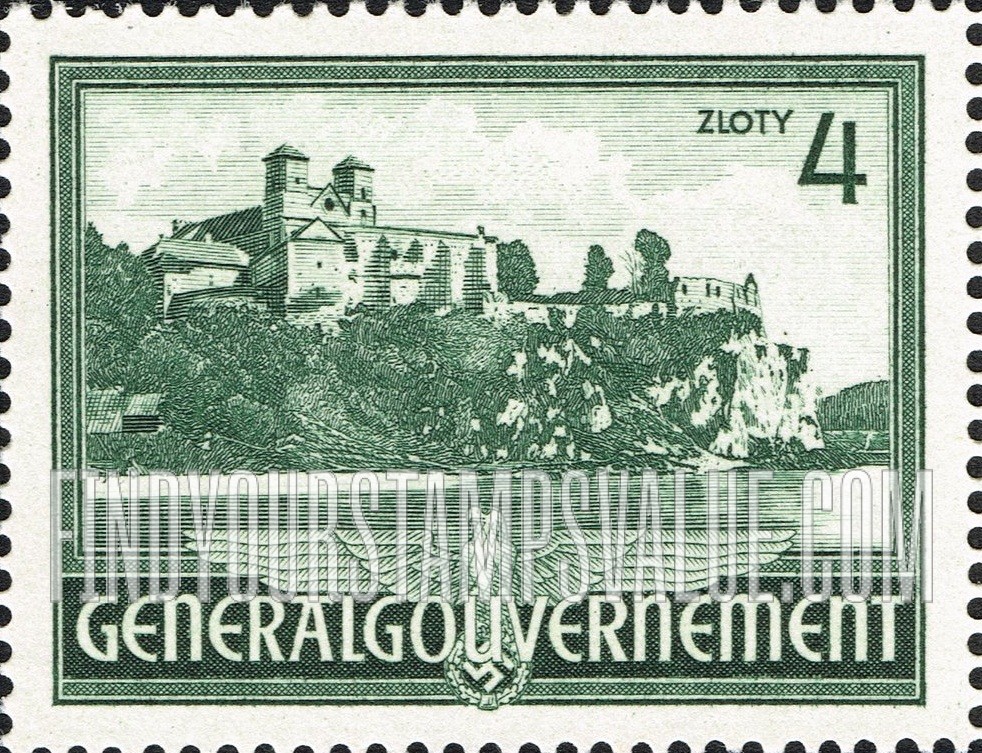 FindYourStampsValue: OCCUPATION - Tyniec Monastery, Vistula River