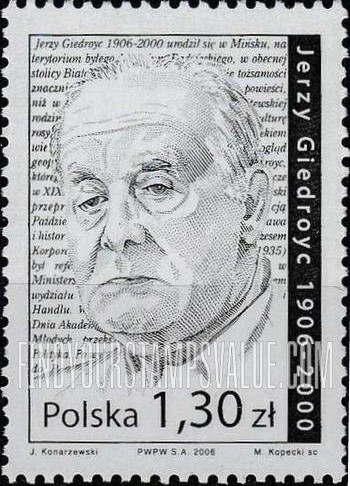 FindYourStampsValue: Jerzy Giedroyc (1906-2000), Literary Magazine Editor