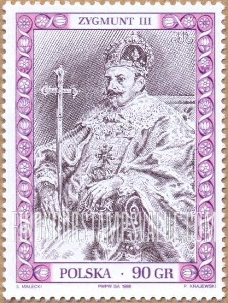 FindYourStampsValue: Royalty Type of 1986: Zygmunt III