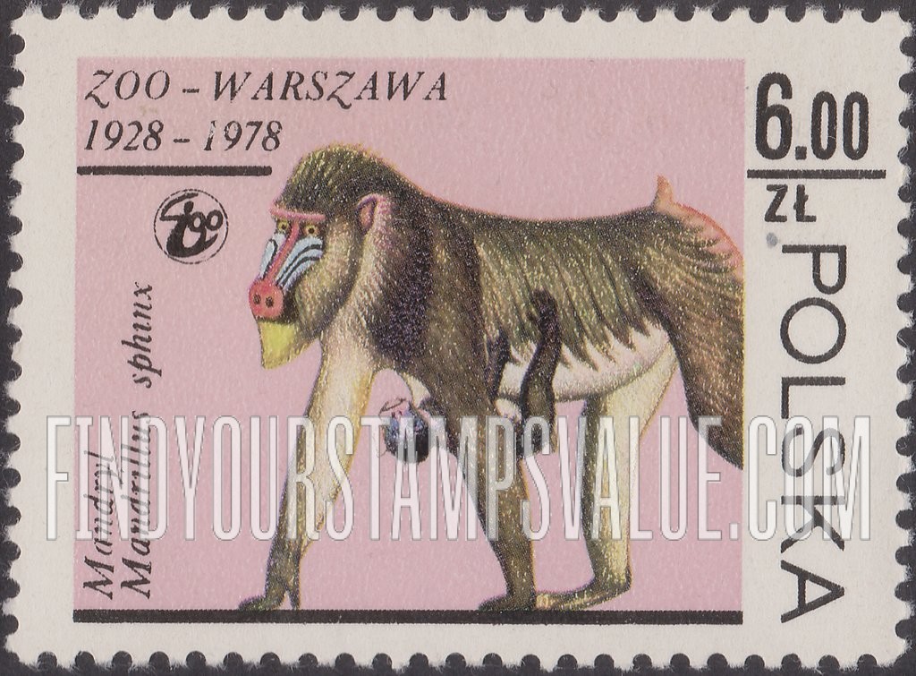 FindYourStampsValue: Animals: Mandrills