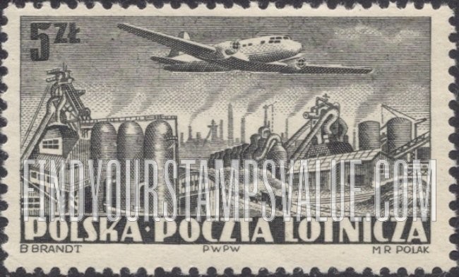 FindYourStampsValue: AIR POST - Steel mill