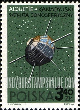 FindYourStampsValue: Spacecraft: Alouette (Canada)