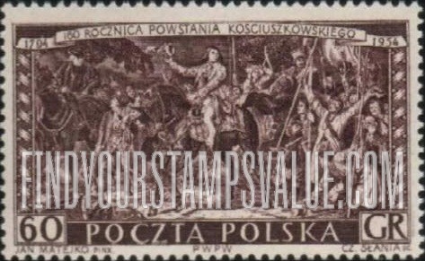 FindYourStampsValue: General Tadeusz Kosciuszko and insurgents