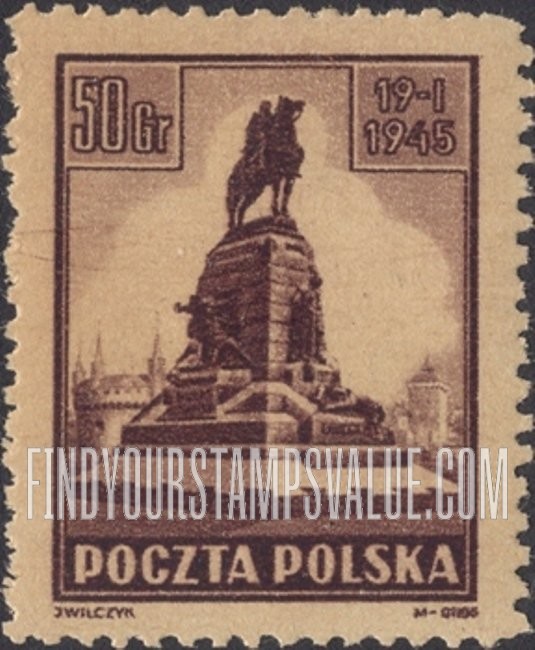 FindYourStampsValue: Grunwald Monument, Cracow