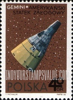 FindYourStampsValue: Spacecraft: Gemini, American Spacecraft