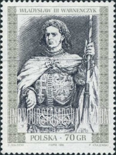 FindYourStampsValue: Royalty Type of 1986: Wladyslaw II Warnenczyk