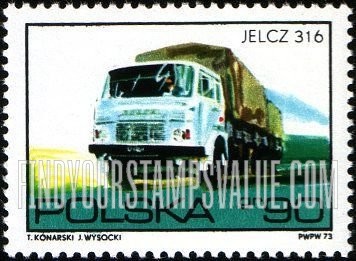FindYourStampsValue: Polish automotives: Jelcz 316