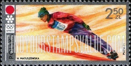 FindYourStampsValue: Sapporo β72 Emblem and Ski jump