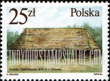 FindYourStampsValue: 17th-20th Centennial Architecture: Barn, Grzawa