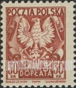 FindYourStampsValue: POSTAGE DUE - Polish Eagle