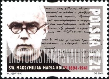 FindYourStampsValue: St. Maximilian Kolbe (1894-1941)