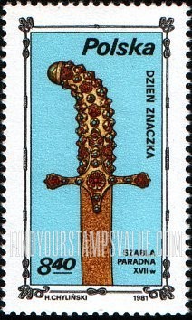 FindYourStampsValue: Stamp Day: Sword, 18th centennial