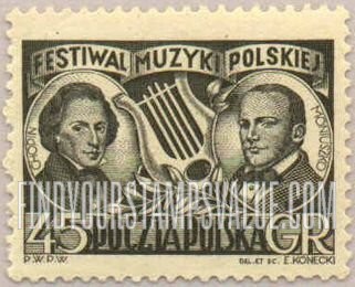 FindYourStampsValue: Frederic Chopin and Stanislaw Moniuszko