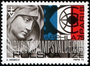 FindYourStampsValue: St. Anne, by Veit Stoss, Arphila Emblem