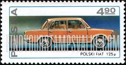 FindYourStampsValue: Automobiles: Polski Fiat 125
