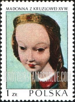 FindYourStampsValue: Polish Art: Kruzlowa Madonna, c. 1410