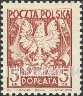 FindYourStampsValue: POSTAGE DUE - Polish Eagle