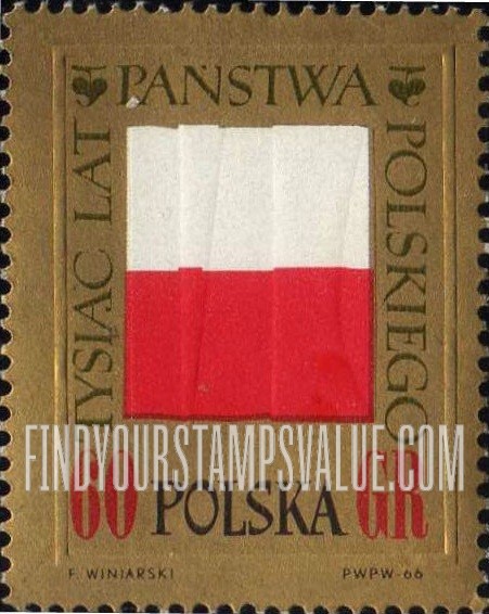 FindYourStampsValue: Flag of Poland
