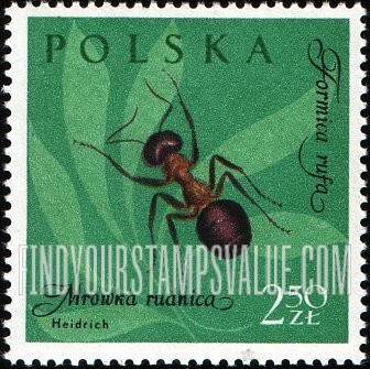FindYourStampsValue: Insects: Red ant