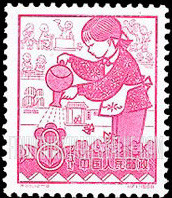 FindYourStampsValue: First anniversary of Peoples’ Communes: Nursery - 人民公社成立一周年:托儿所