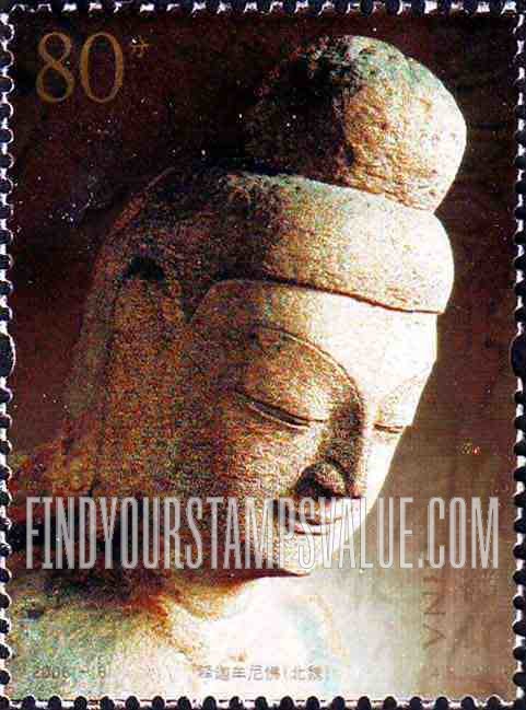 童の祈り(石の手彫り) Statues in Yungang Grottoes: Xieshi Bodhisattva - 云冈石窟的