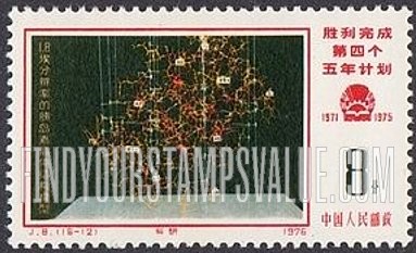 FindYourStampsValue: Commemorate fulfillment of 4th Five-year Plan: Scientific research - 胜利完成第四个五年计划: 科研