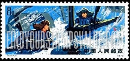 FindYourStampsValue: Workers of Taching as examples of achievement: Drilling for oil in winter - 大庆工人作为成就的例子: 在冬天钻油