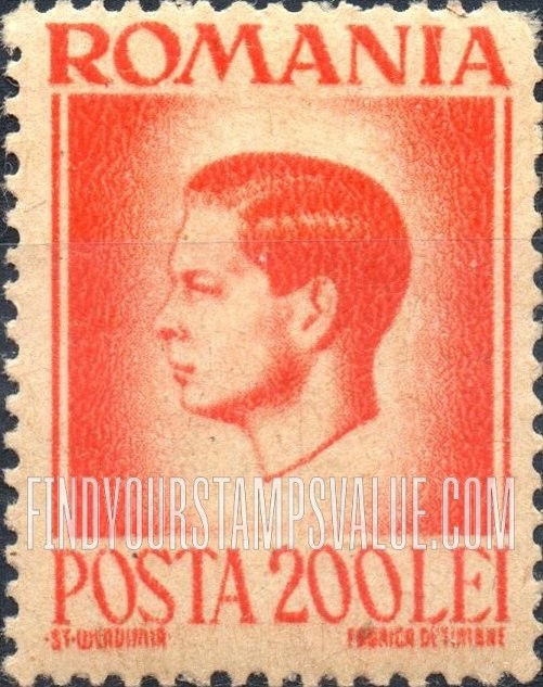 FindYourStampsValue: King Michael: Michael Types of 1945