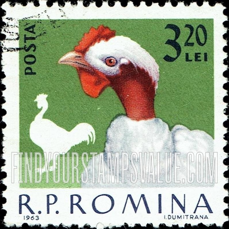 FindYourStampsValue: Domestic poultry: Hen