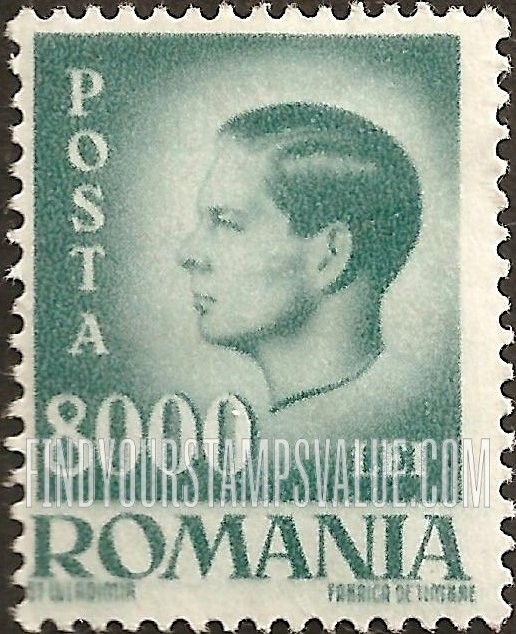 FindYourStampsValue: King Michael: Michael Types of 1945