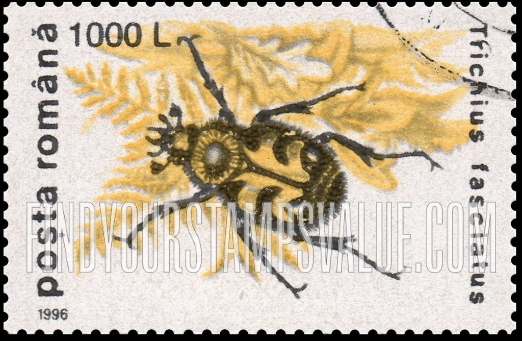 FindYourStampsValue: Insects: Trichius fasciatus