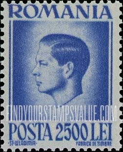 FindYourStampsValue: King Michael: Michael Types of 1945