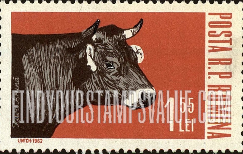FindYourStampsValue: Heifer, horizontal