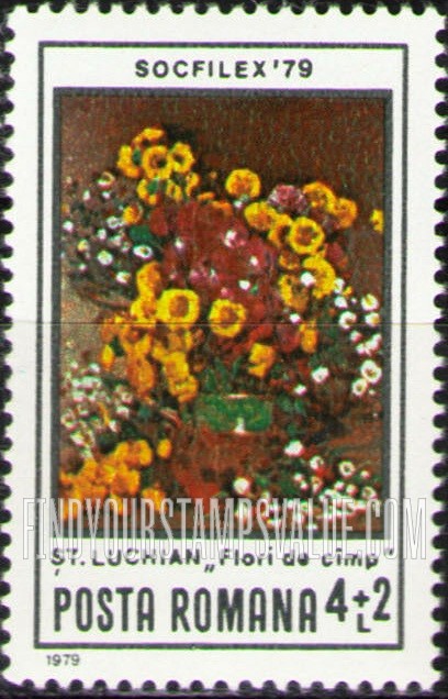 FindYourStampsValue: SEMI-POSTAL STAMPS - Flower Paintings by Luchian: Field flowers
