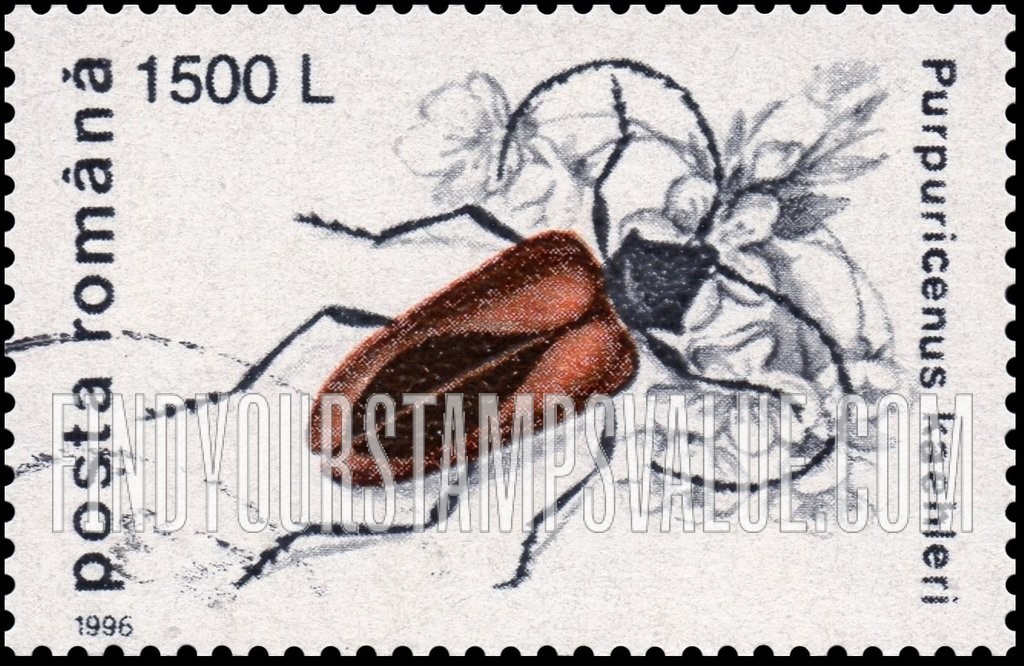 FindYourStampsValue: Insects: Purpuricenus kaehleri