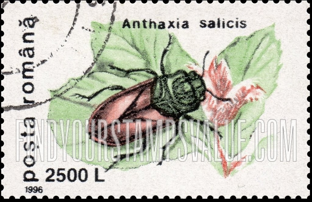 FindYourStampsValue: Insects: Anthaxia salicis
