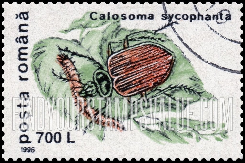 FindYourStampsValue: Insects: Calosoma sycophanta