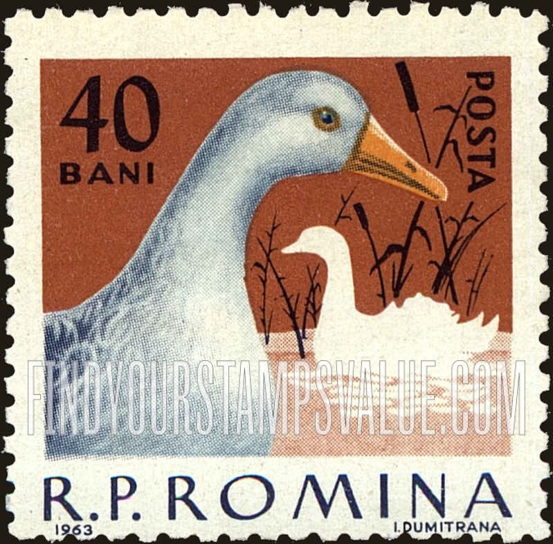 FindYourStampsValue: Domestic poultry: Goose